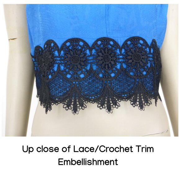 Bebe Keyhole Lace-Trim Halter Top - Picture 9 of 13